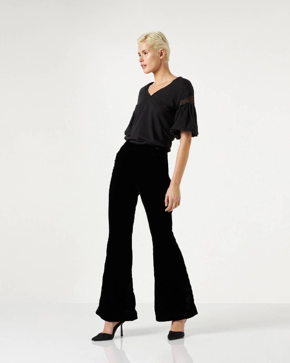 Le Twins Monica Velluto Nero