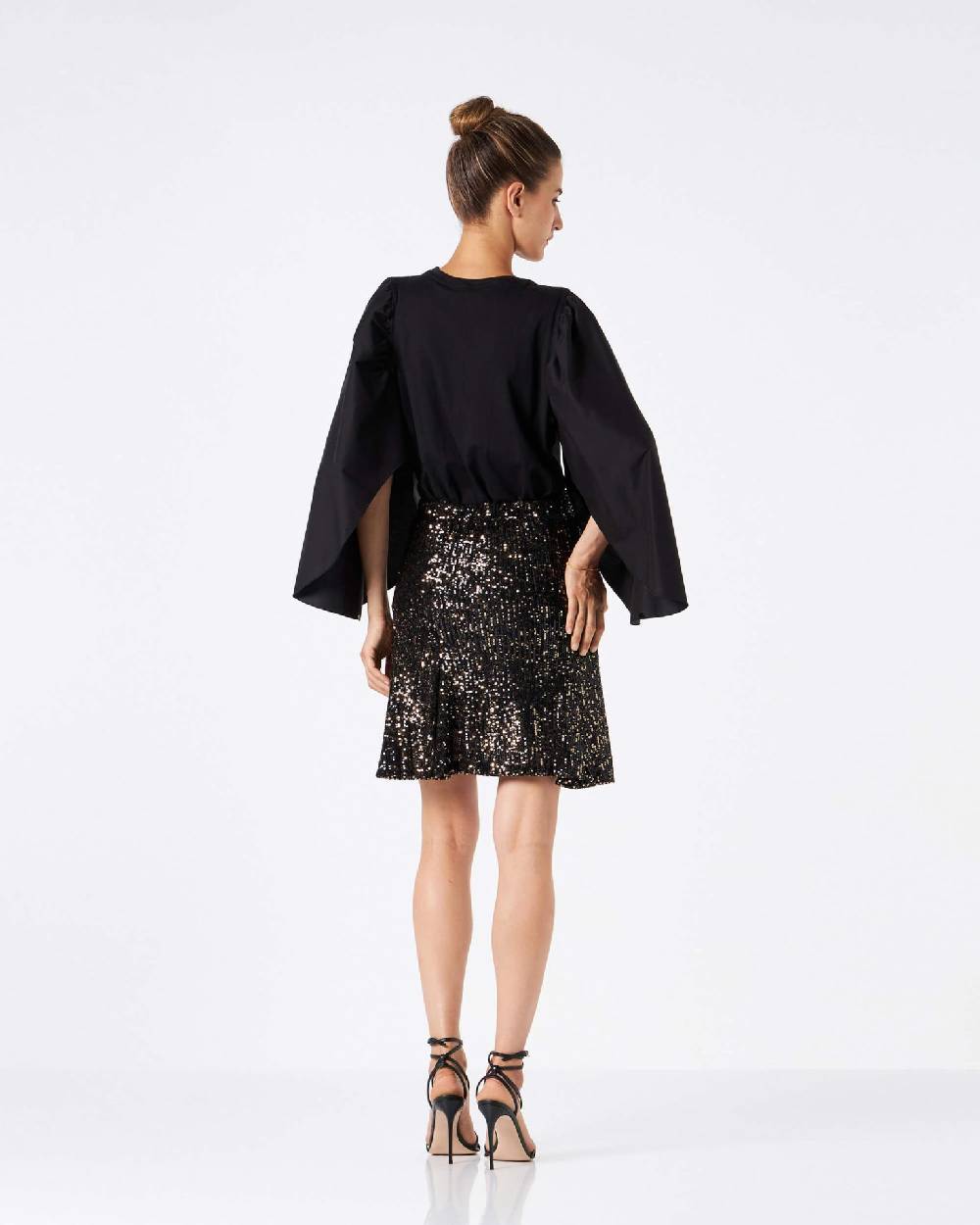 Le Twins Nina Paillettes Nero E Oro