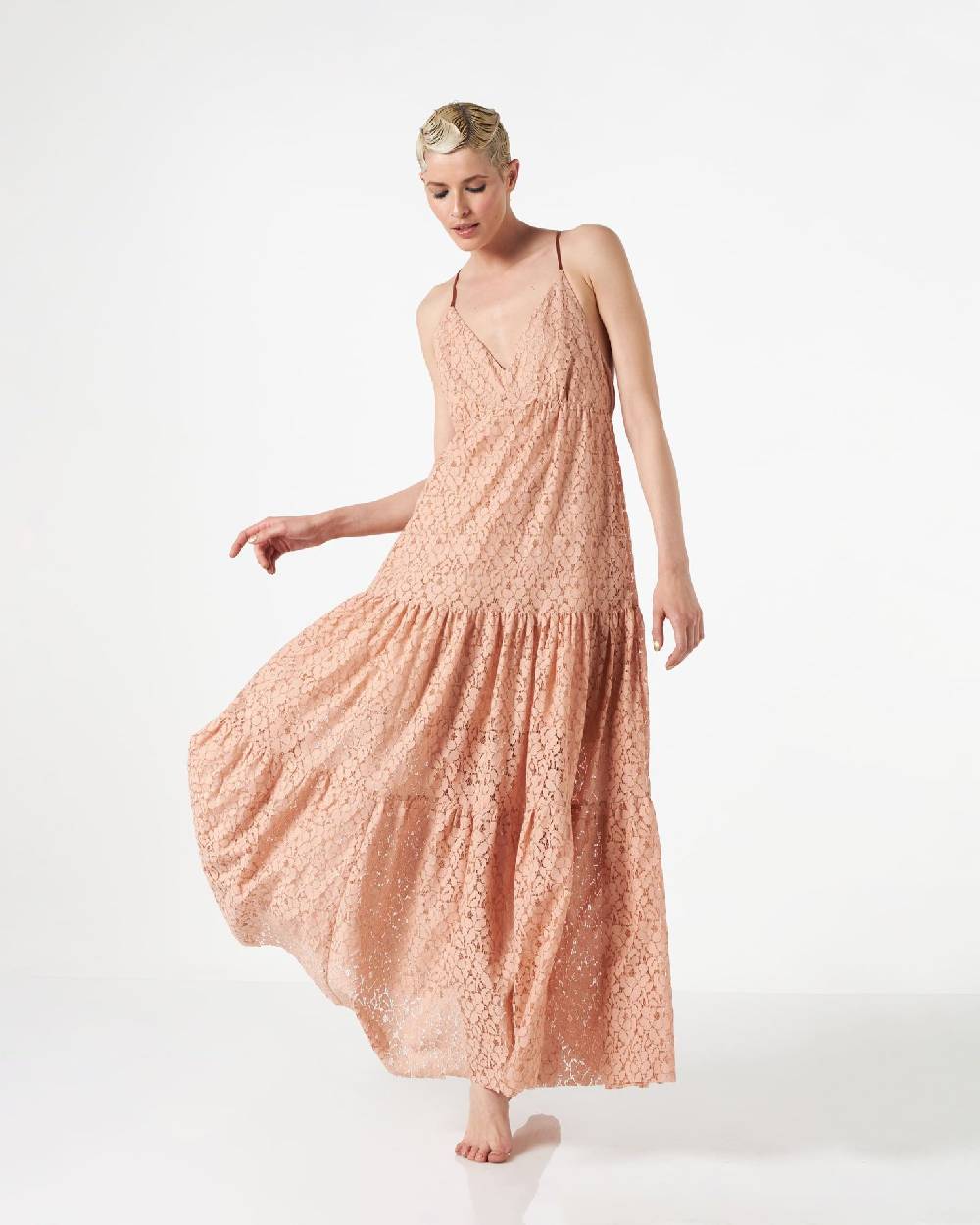 Le Twins Ostuni Pizzo Lurex Cipria