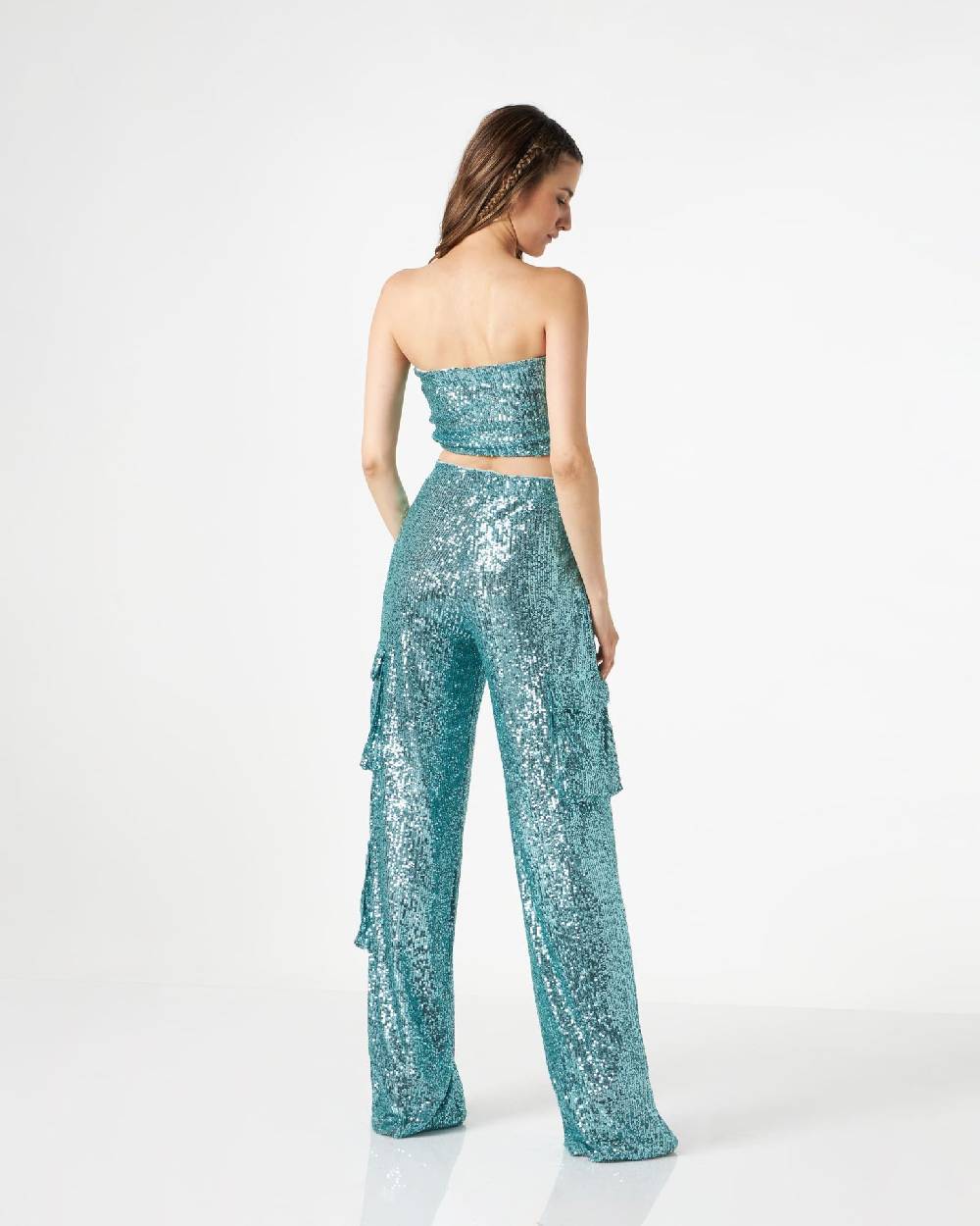 Le Twins Pamela Paillettes Turchese