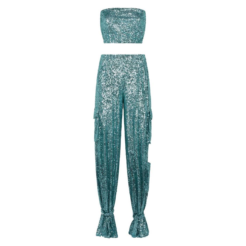 Le Twins Pamela Paillettes Turchese
