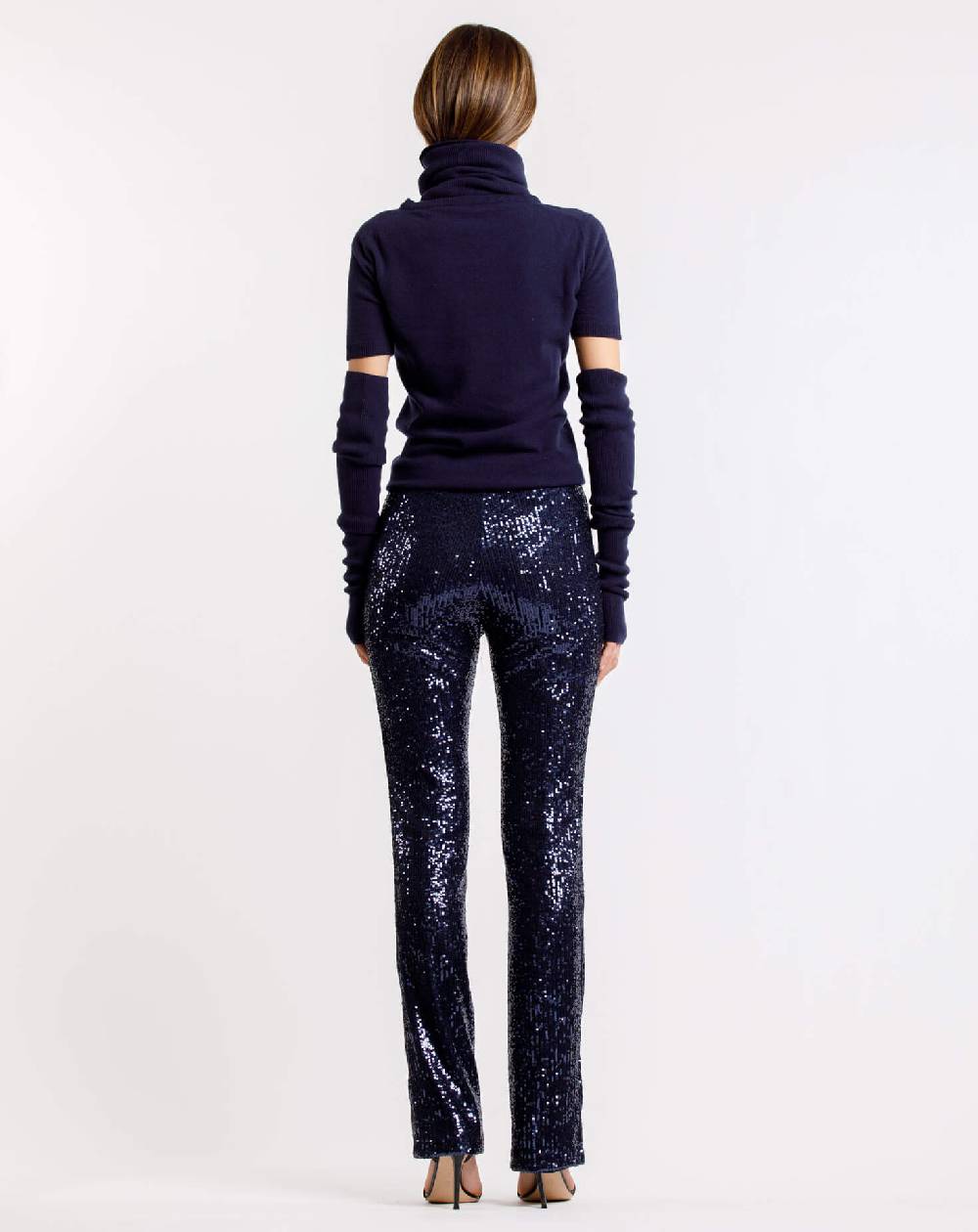 Le Twins Pantalone Raffaella – Paillettes Blu