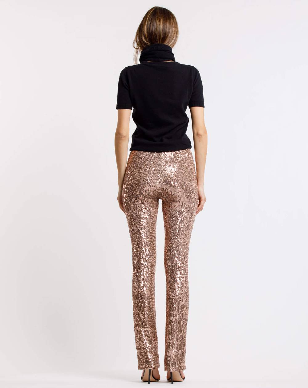 Le Twins Pantalone Raffaella – Paillettes Oro