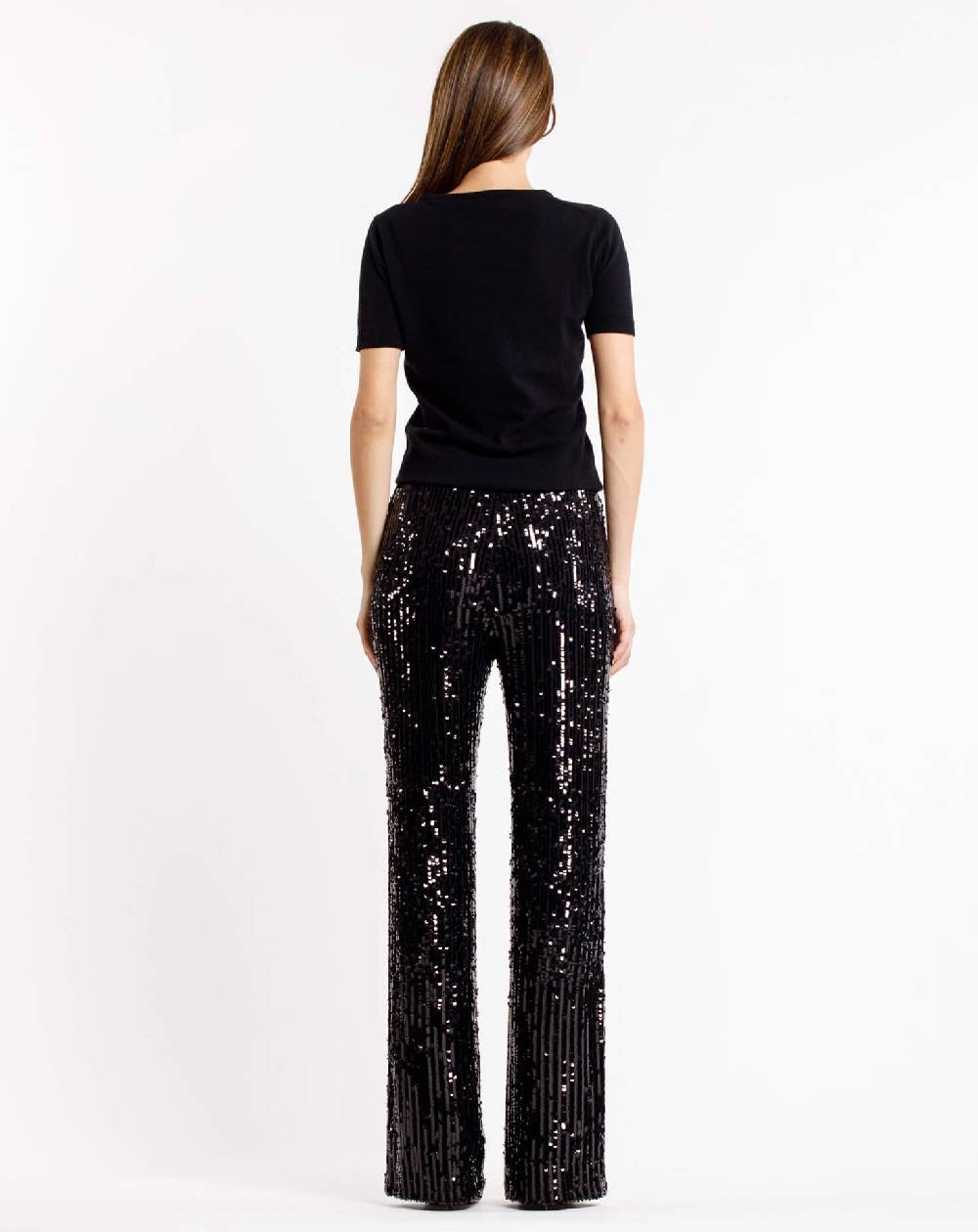 Le Twins Pantalone Raffy – Paillettes Nero