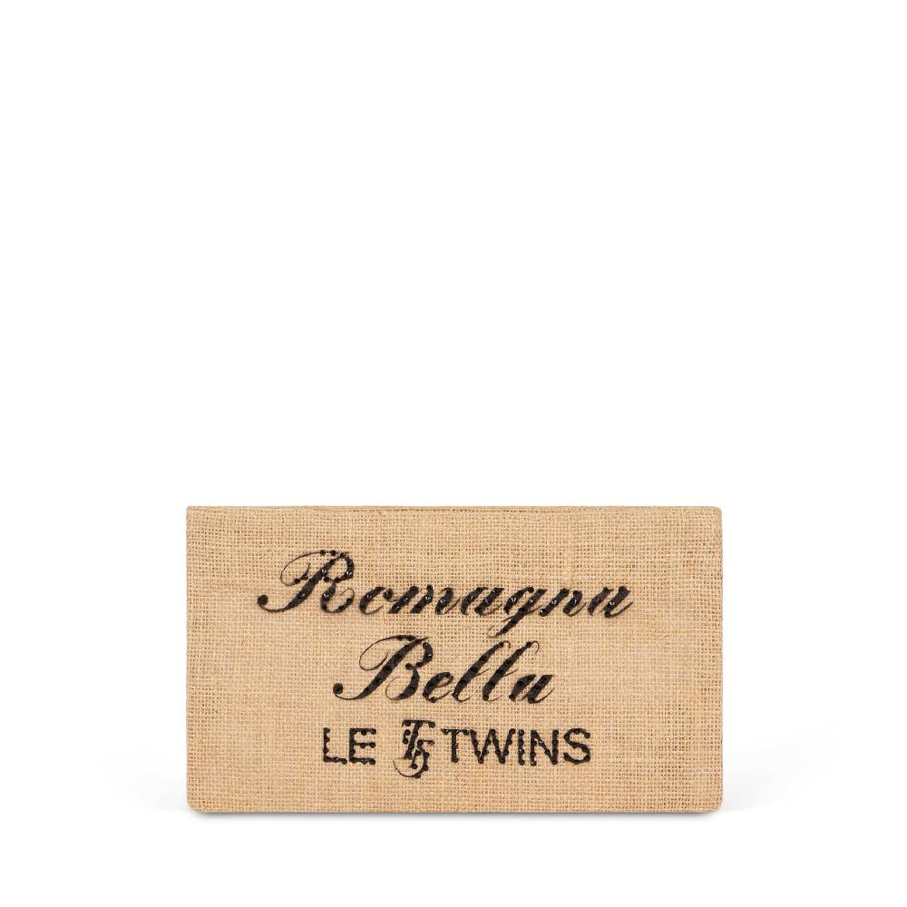Le Twins Pochette Romagna Scritta Nero