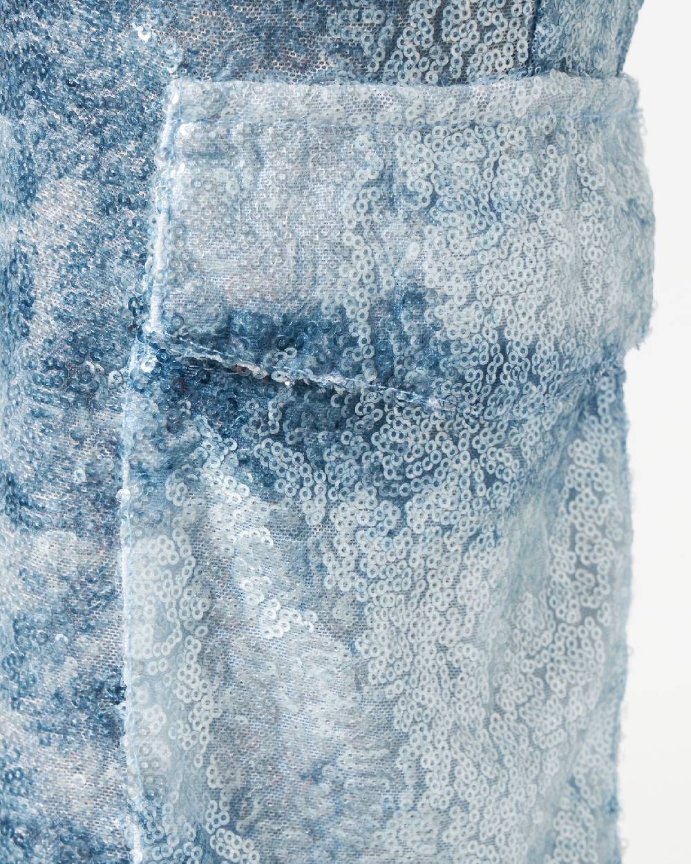 Le Twins Roby Paillettes Jeans Celeste