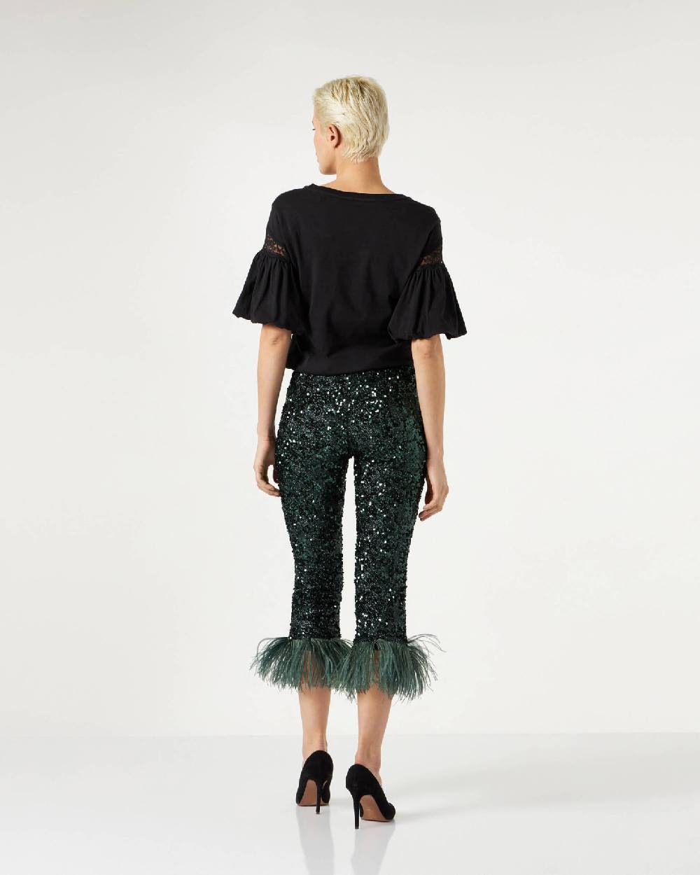 Le Twins Savy Paillettes Lurex Verde