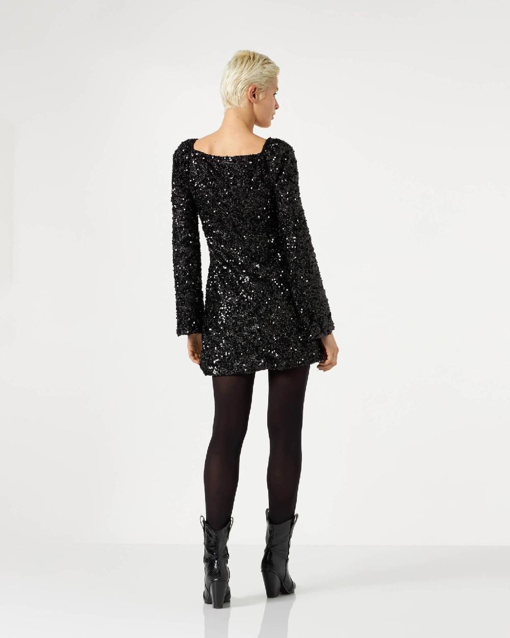 Le Twins Simo Paillettes Lurex Nero