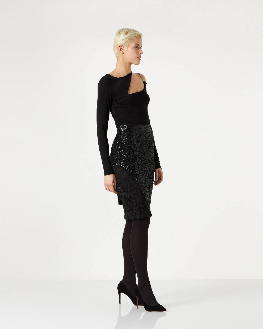 Le Twins Varese Paillettes Nero