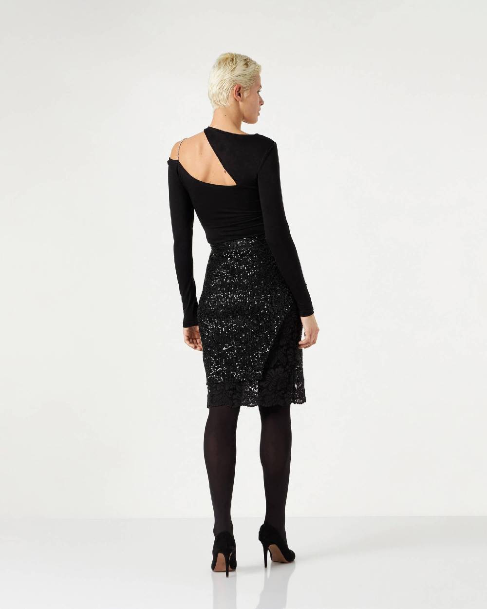 Le Twins Varese Paillettes Nero