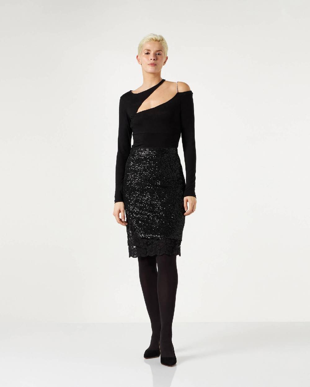 Le Twins Varese Paillettes Nero