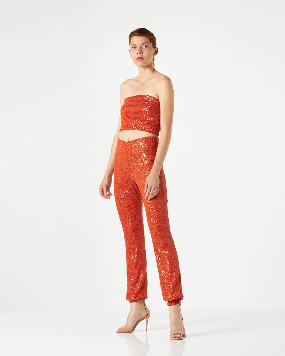 Le Twins Viola Paillettes Arancio