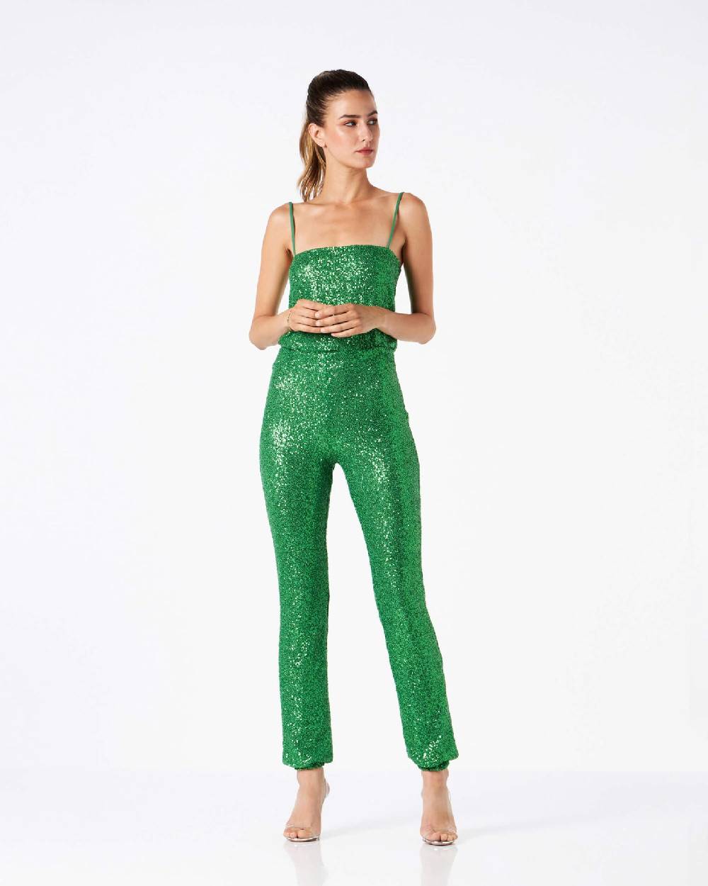 Le Twins Viola Paillettes Verde