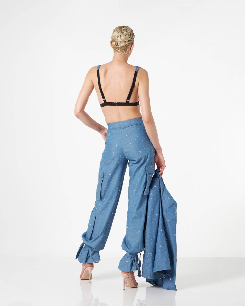 Le Twins Virgy Paillettes Strass Celeste