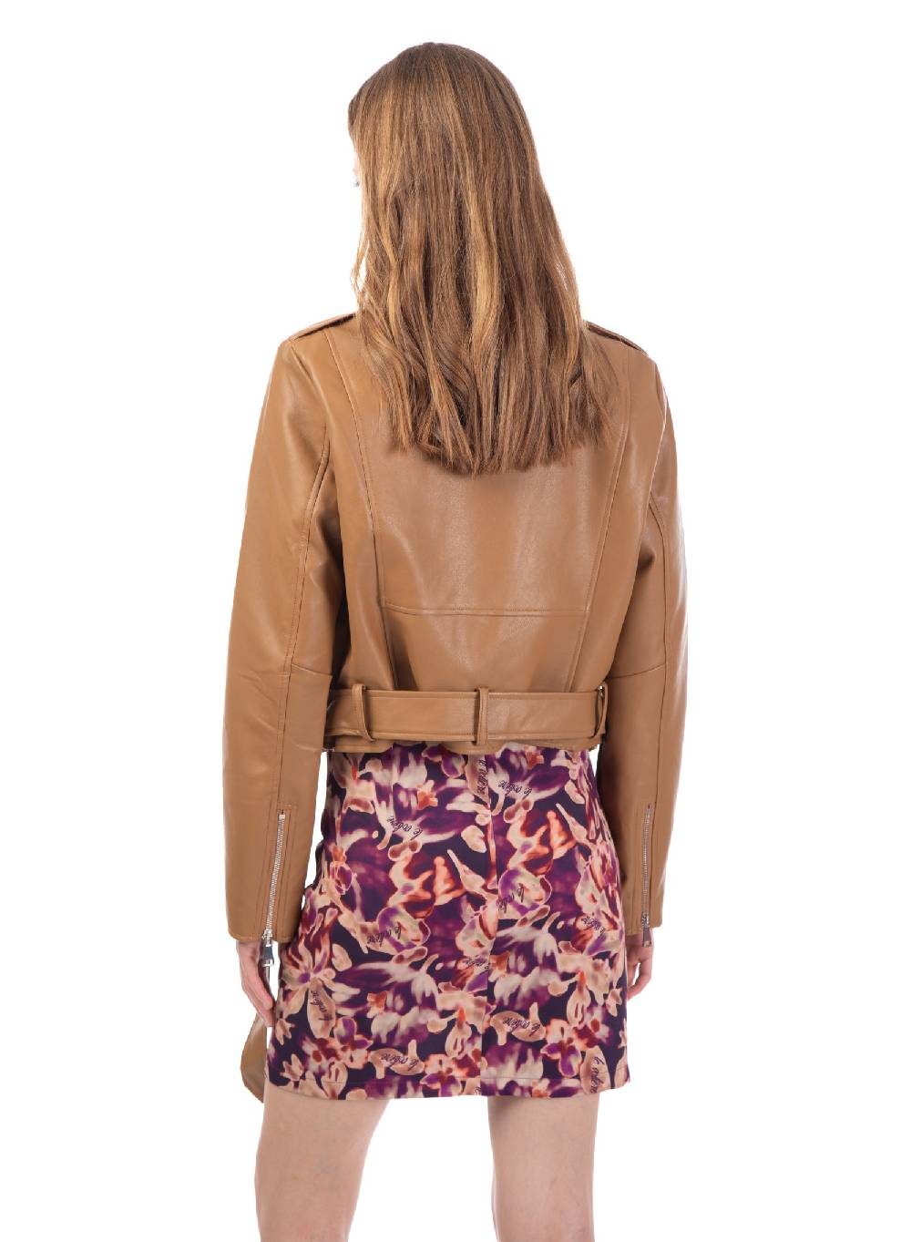 Le Volière Chiodo In Ecopelle Beige