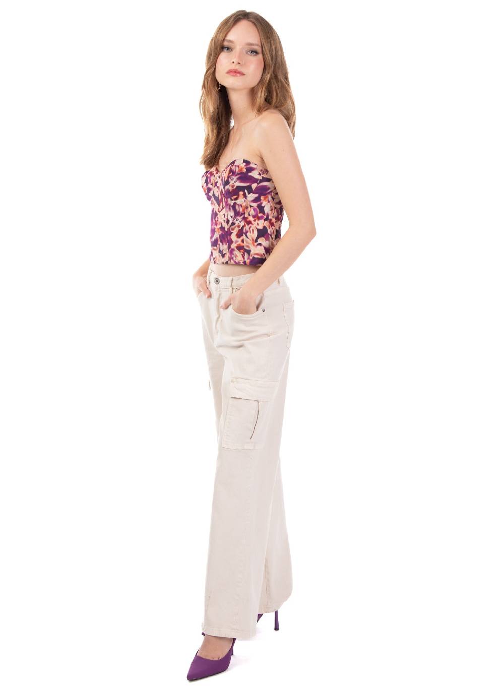 Le Volière Denim Cargo Beige