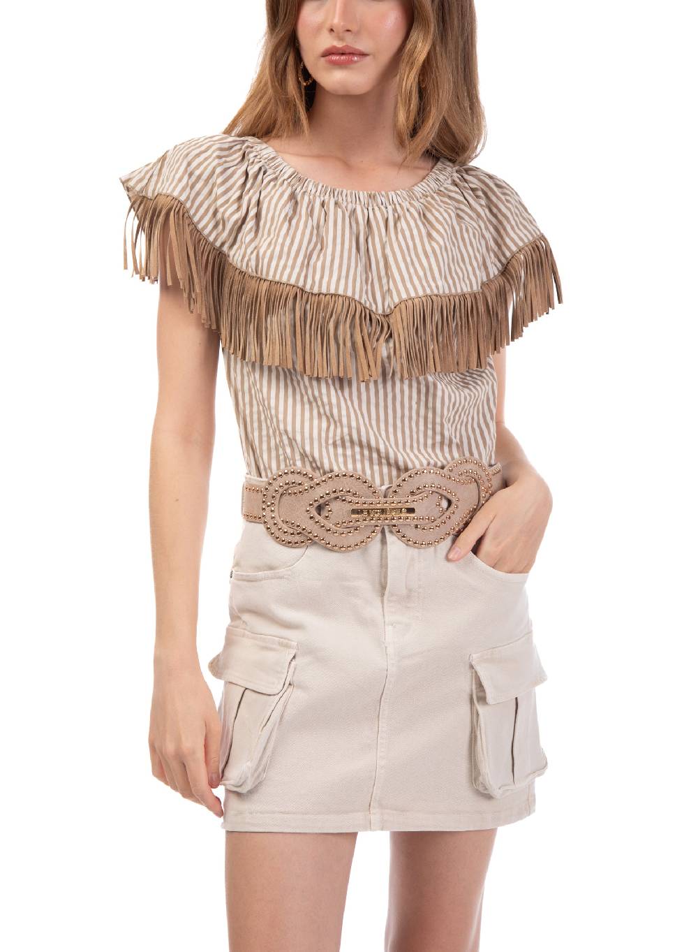 Le Volière Gonna Cargo Beige