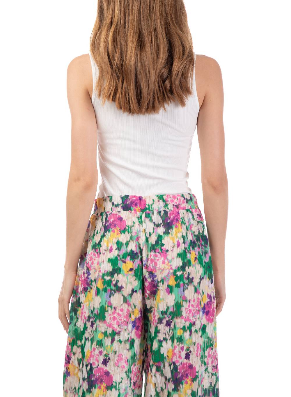 Le Volière Pantalone Ampio Floreale