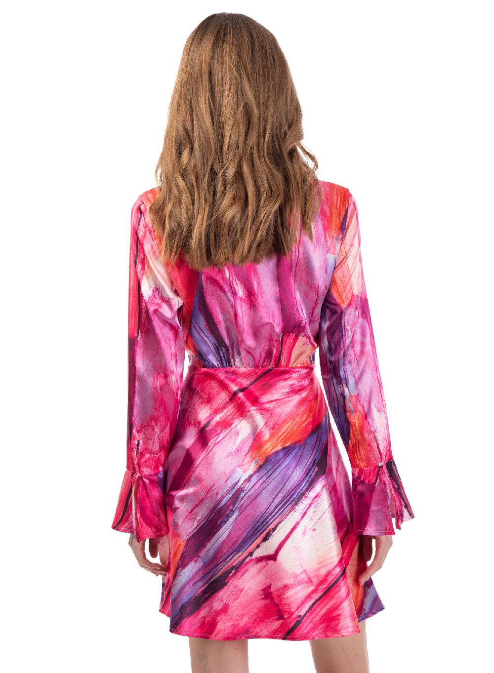 Le Volière Vestito In Fantasia Con Nodo Frontale