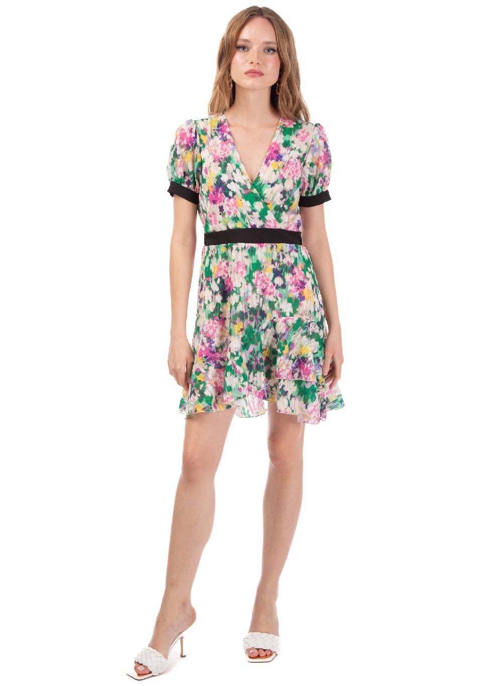 Le Volière Vestito Scivolato Floreale