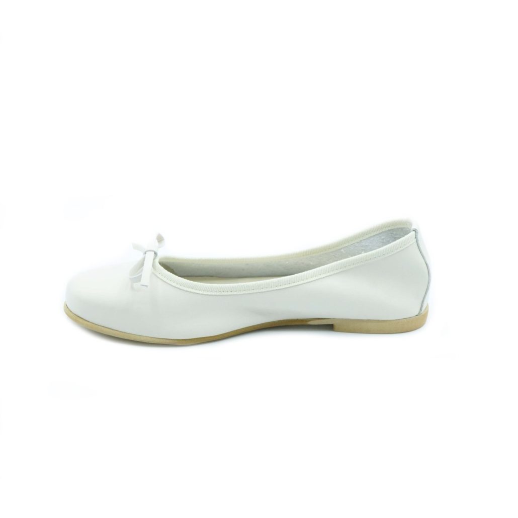 Lea Gu Ballerina In Nappa, Fiocco Frontale, Tacco 10mm