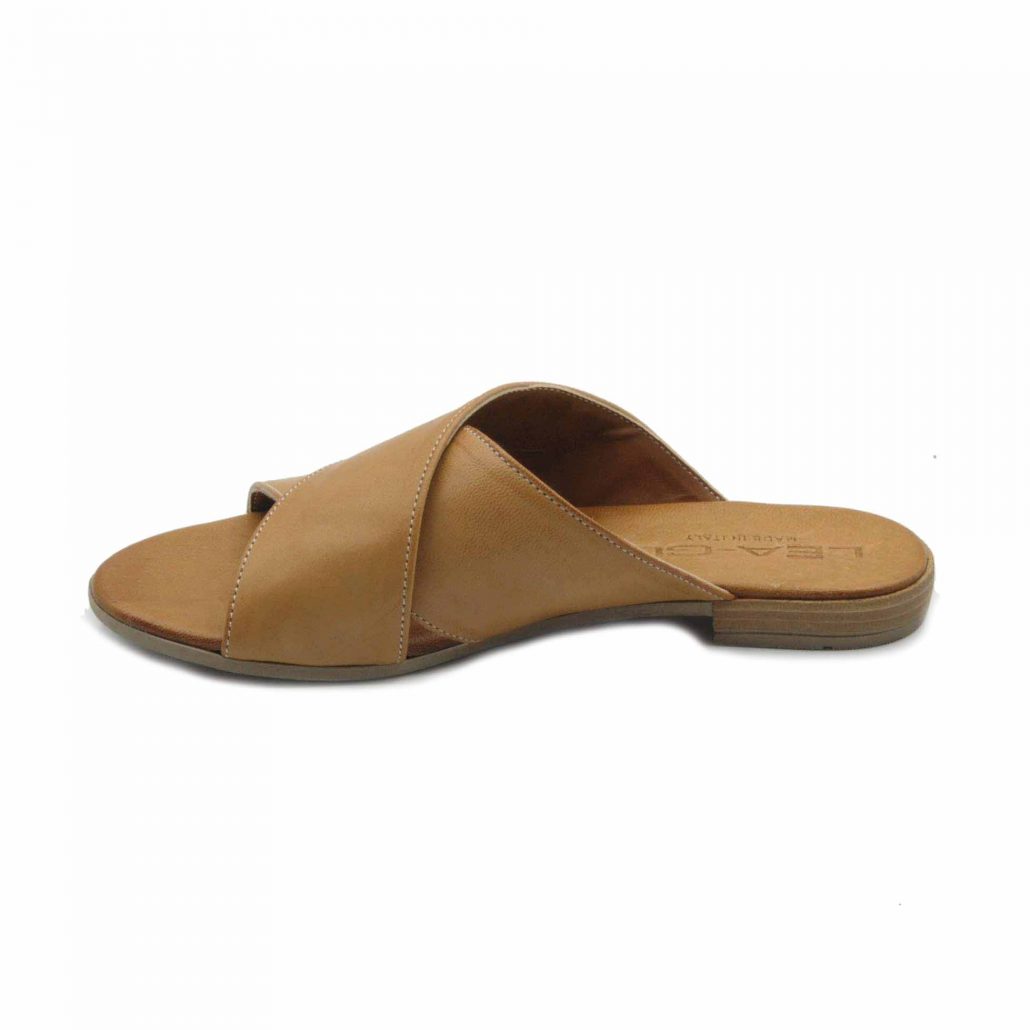 Lea Gu Ciabattina In Nappa, Incrocio Frontale, Tacco 15 Mm