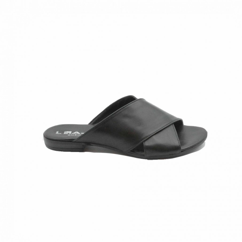 Lea Gu Ciabattina In Nappa, Incrocio Frontale, Tacco 15 Mm