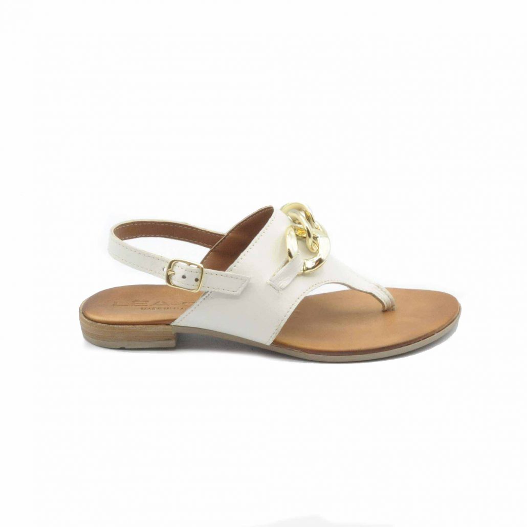 Lea Gu Infradito In Nappa, Accessorio Frontale, Cinturino In Caviglia, Tacco 15 Mm