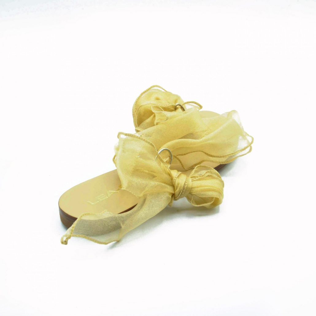 Lea Gu Infradito In Raso, Allacciatura In Caviglia, Tacco 15 Mm