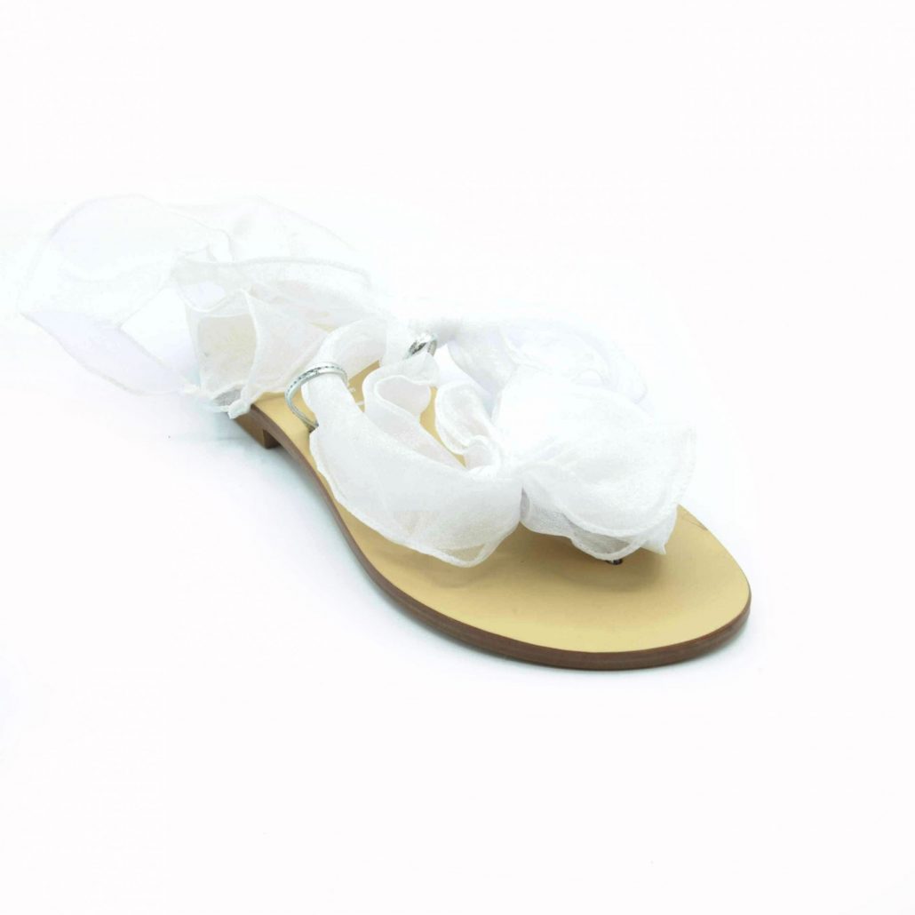 Lea Gu infradito in raso, allacciatura in caviglia, tacco 15 mm