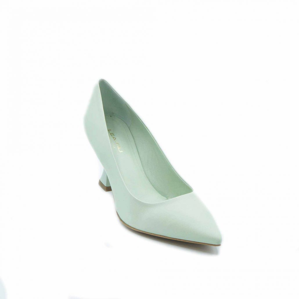 Lea Gu decollete’ in nappa , tacco in plex 70 mm