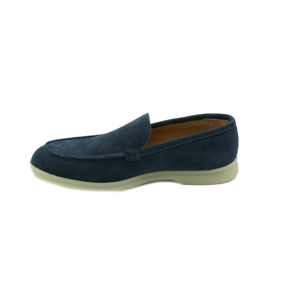 Lea Gu Mocassino In Camoscio, Fondo Gomma 20mm