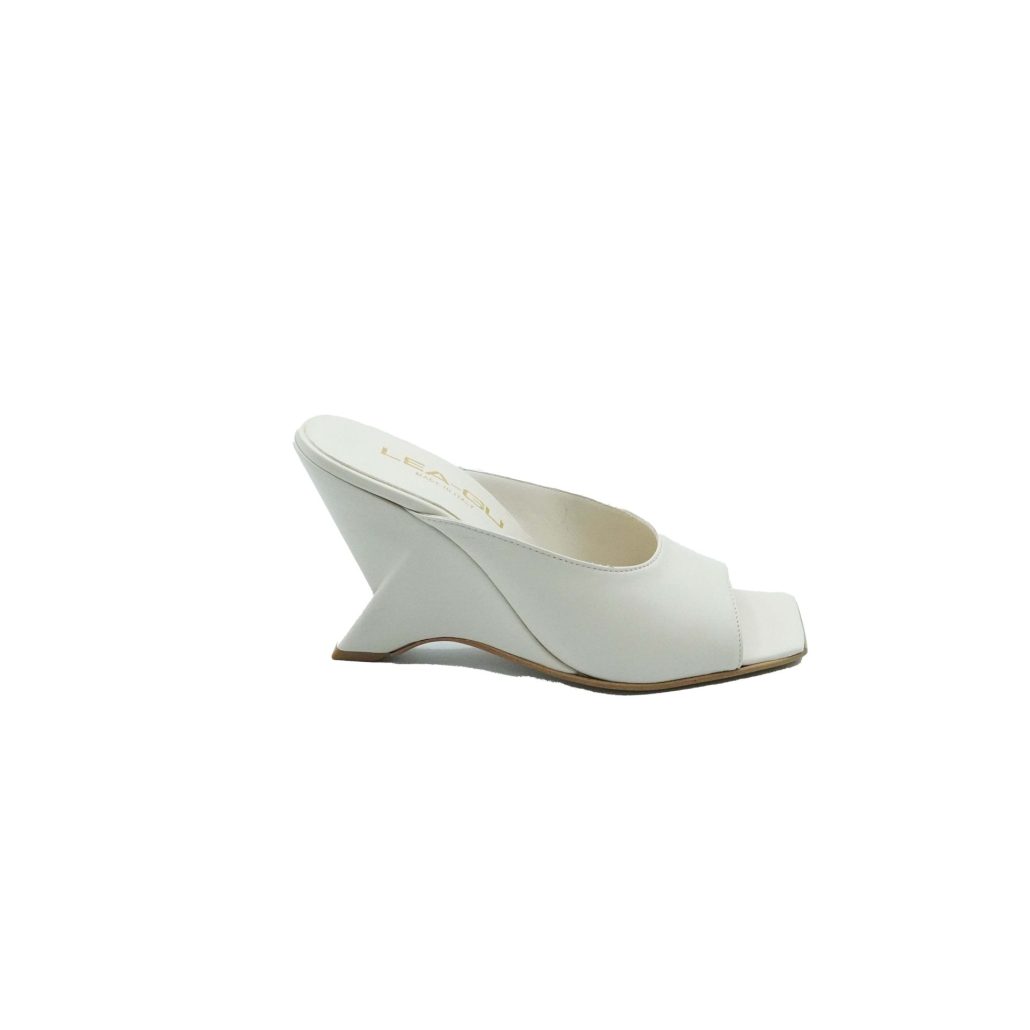 Lea Gu Sandalo In Nappa, Fascia Frontale, Tacco 85mm