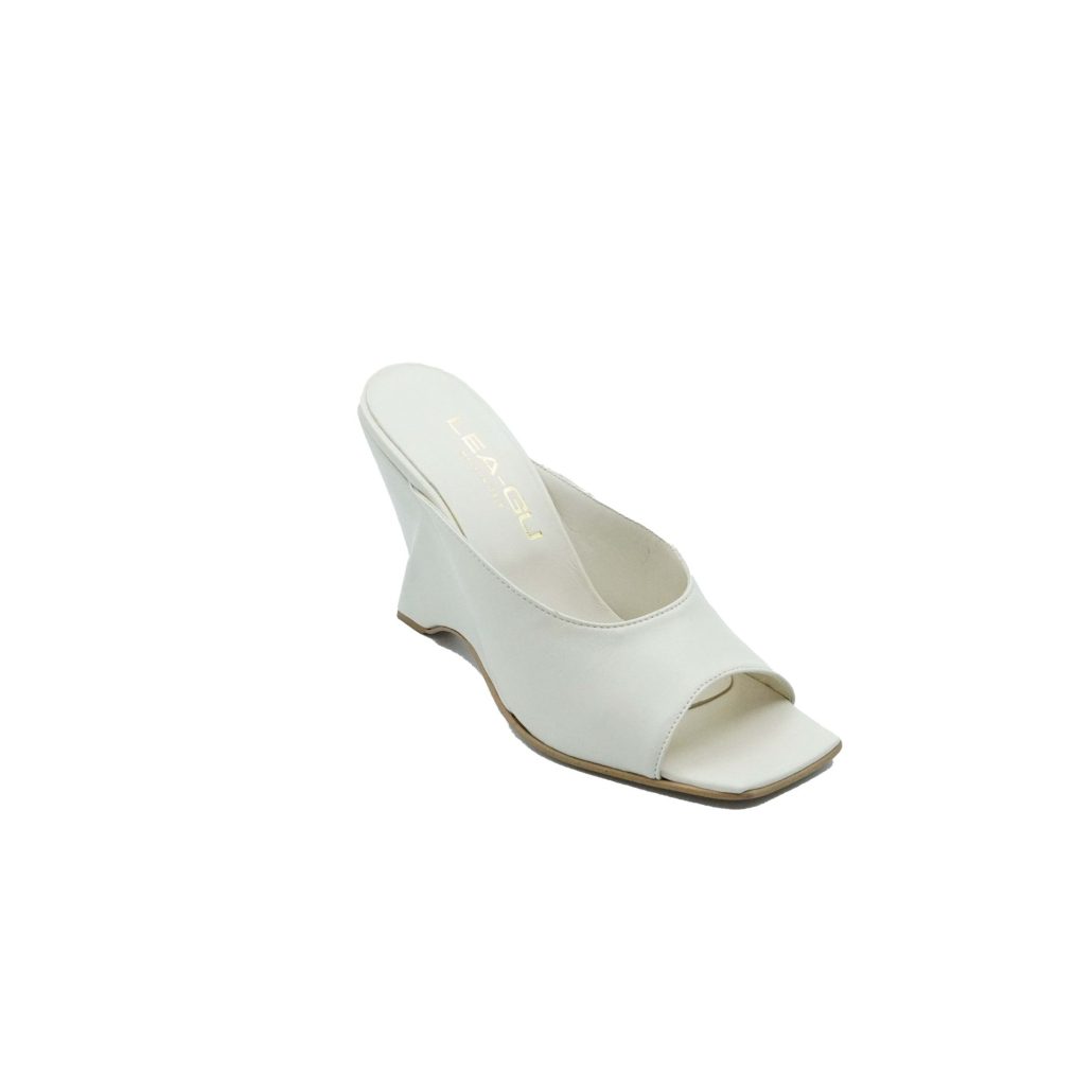 Lea Gu Sandalo In Nappa, Fascia Frontale, Tacco 85mm