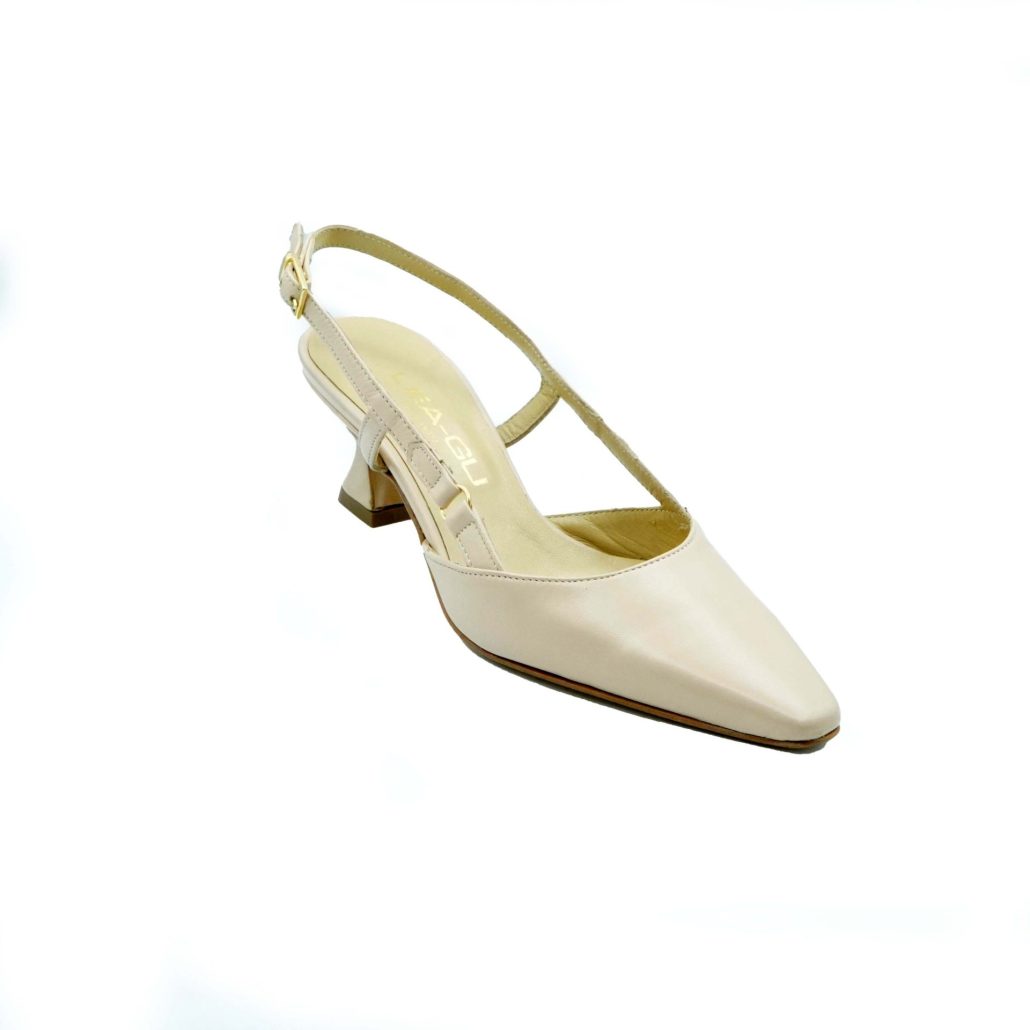 Lea Gu Slingback In Nappa,tacco 50mm