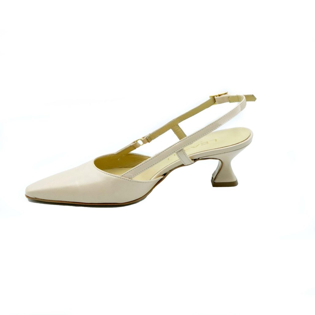 Lea Gu Slingback In Nappa,tacco 50mm