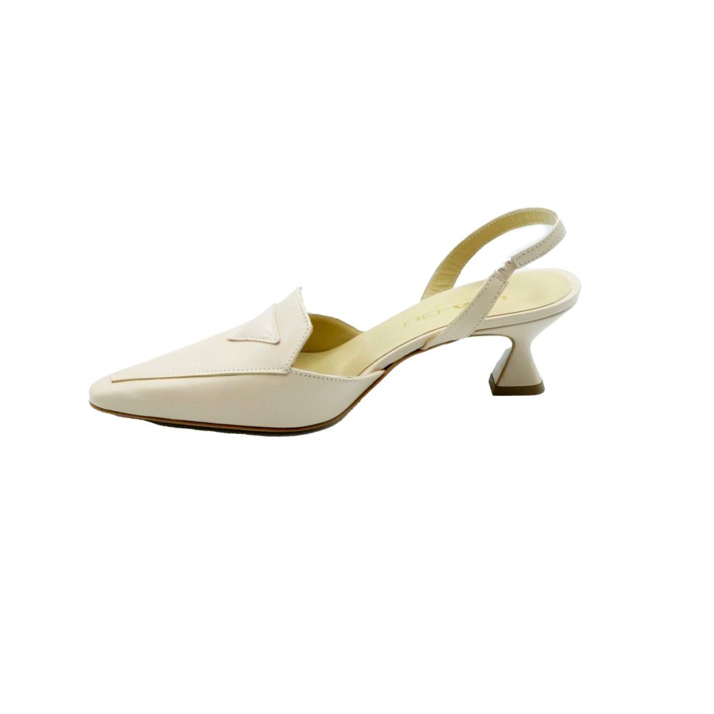Lea Gu Slingback In Nappa,tacco 50mm
