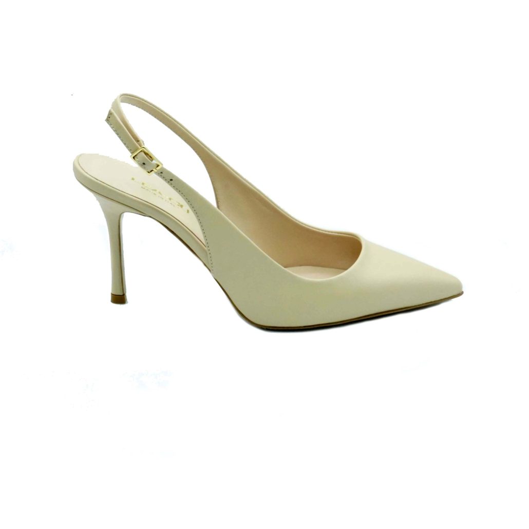 Lea Gu Slingback In Nappa, Tacco 85mm