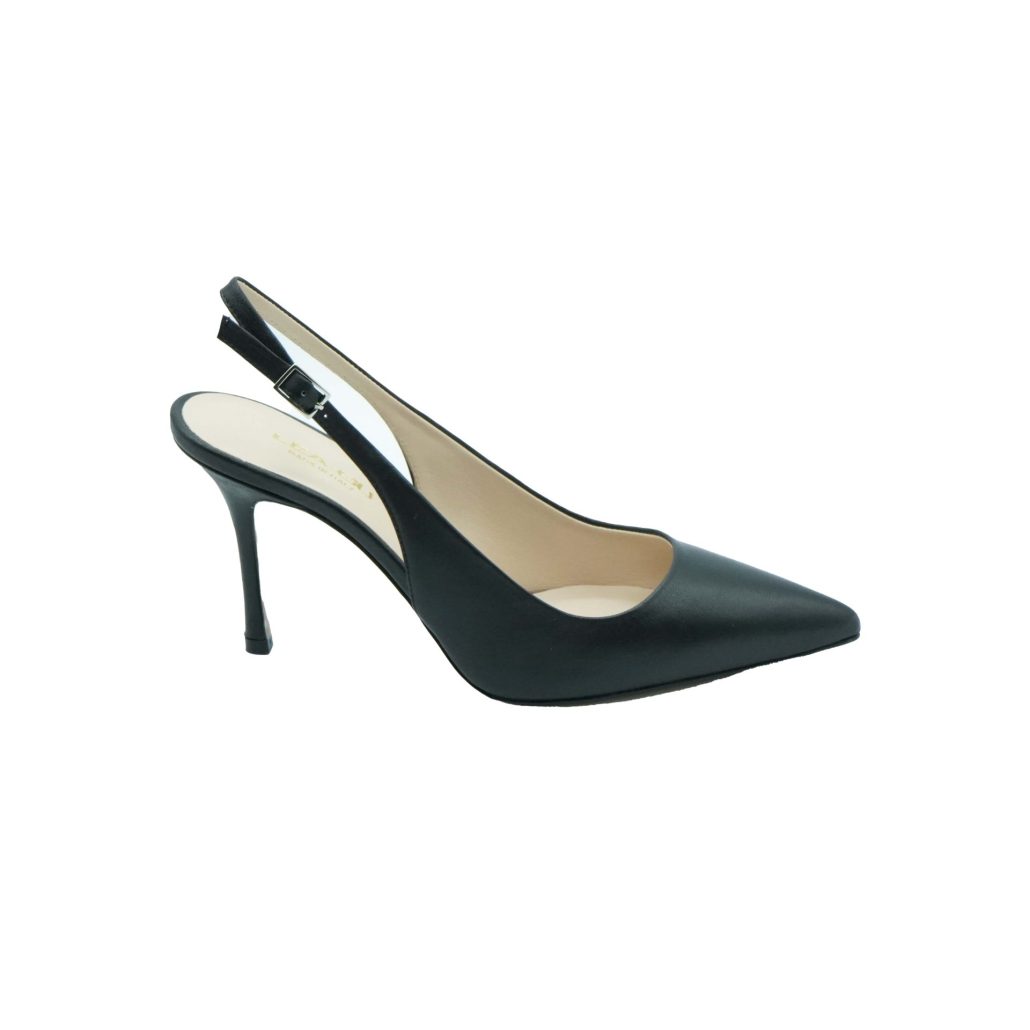 Lea Gu slingback in nappa, tacco 85mm