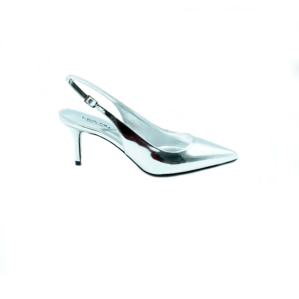 Lea Gu slingback in specchio , tacco 65mm