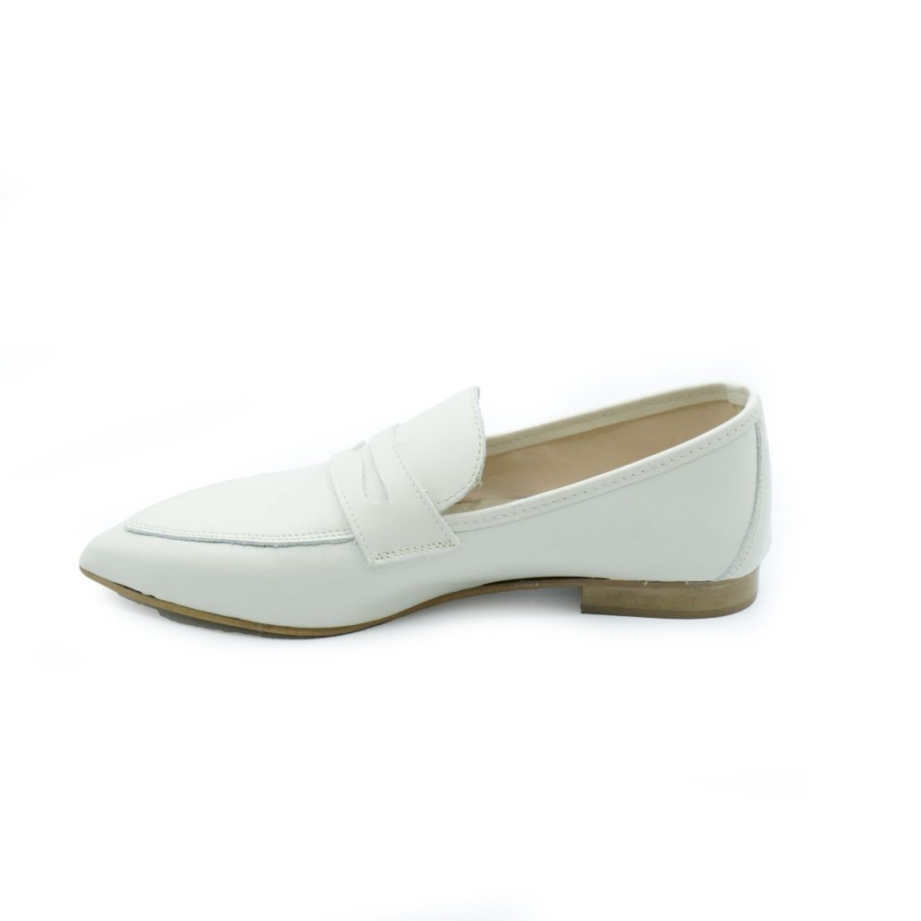 Lea Gu Mocassino In Nappa, Bocca Di Leone Frontale, Tacco 10mm