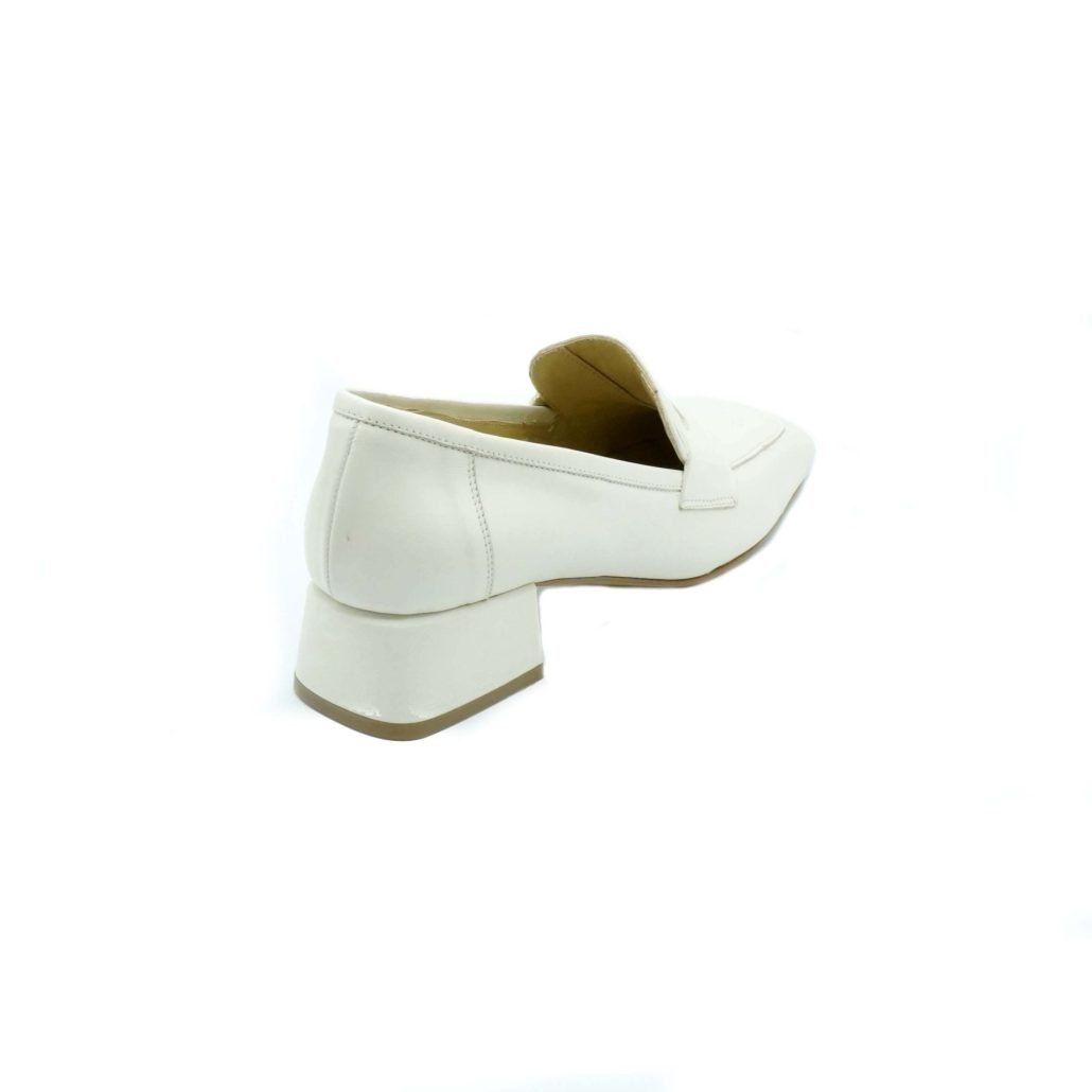 Lea Gu Mocassino In Nappa, Punta Quadrata, Bocca Di Leone Frontale, Tacco 35mm