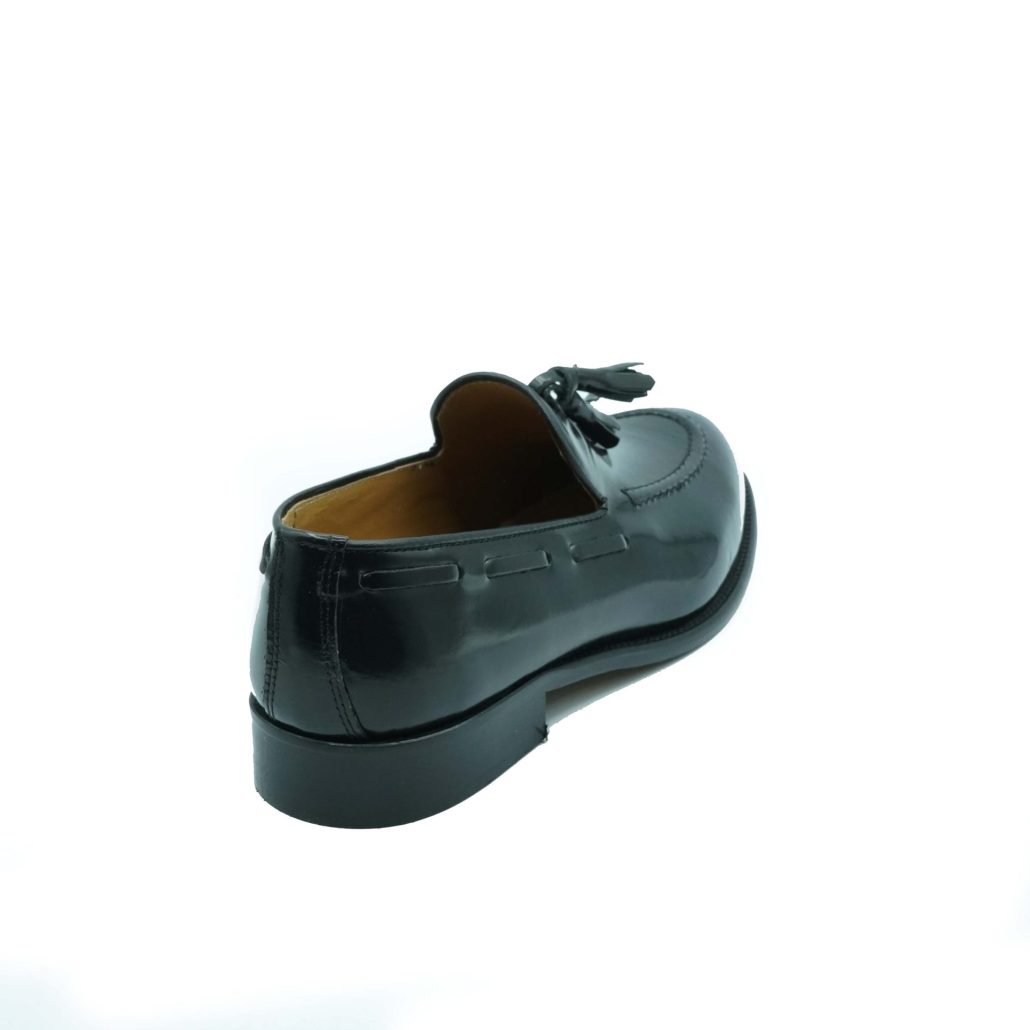 Lea Gu Mocassino In Vitello Abrasivato, Nappine Frontali, Tacco 25mm