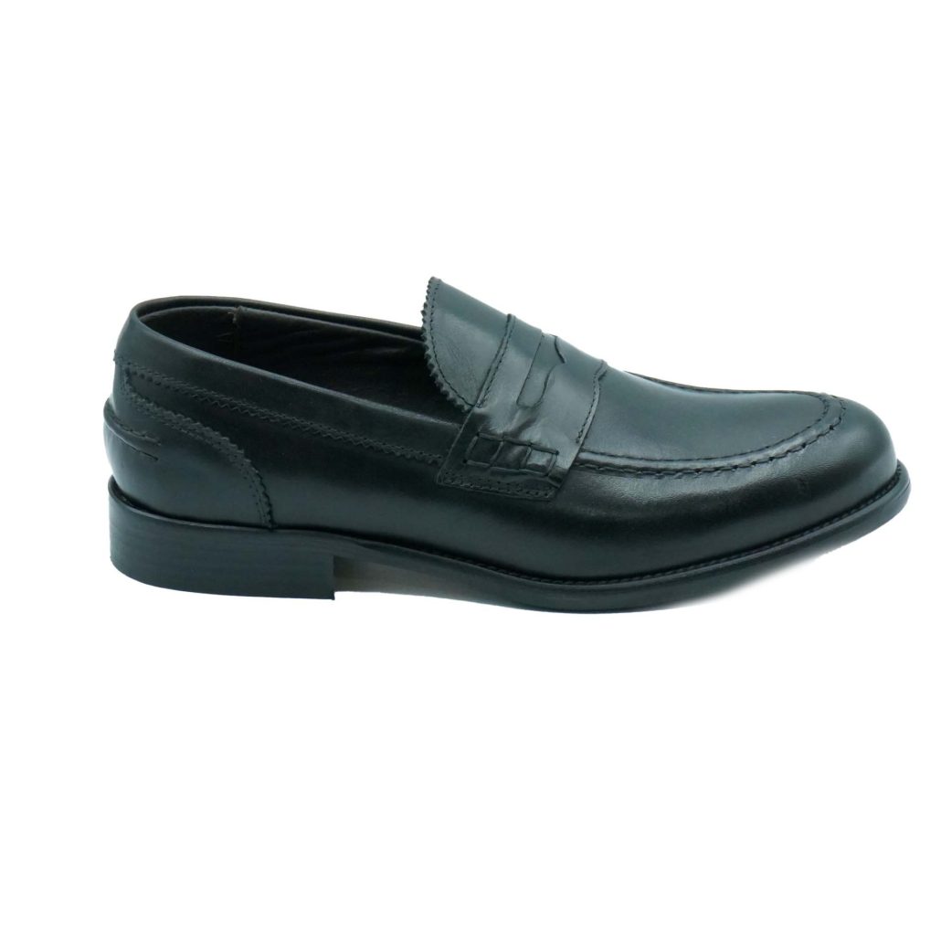 Lea Gu Mocassino In Vitello, Bocca Di Leone Frontale, Tacco 25mm