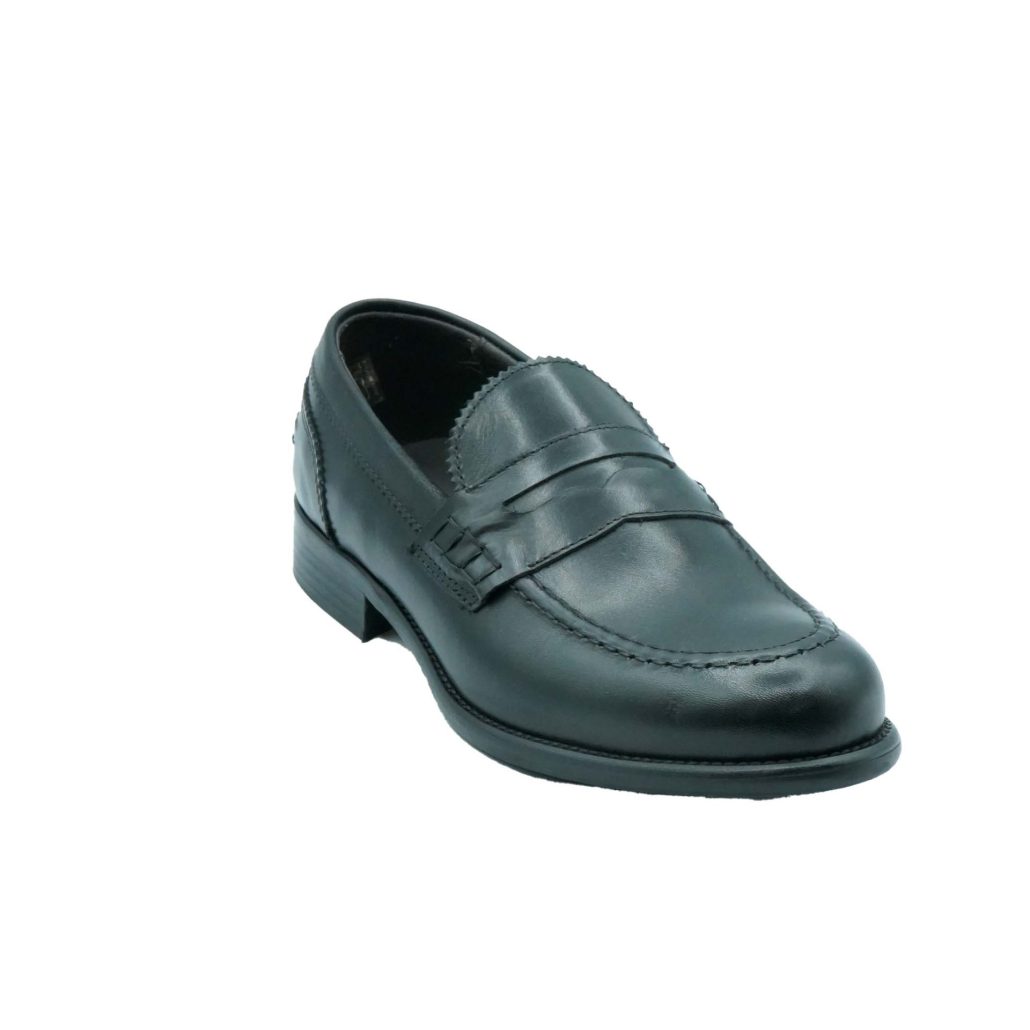 Lea Gu Mocassino In Vitello, Bocca Di Leone Frontale, Tacco 25mm