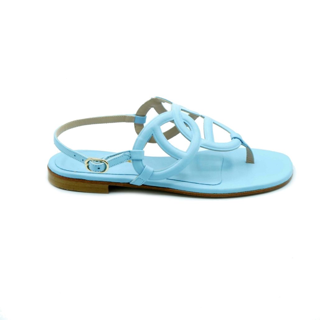 Lea Gu sandalo in nappa, cinturino posteriore, tacco 10mm