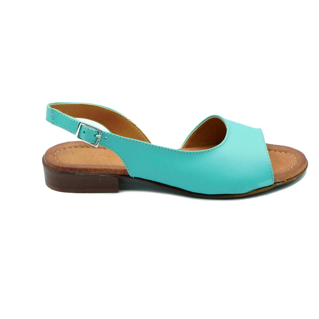 Lea Gu sandalo in nappa, fascia frontale, chiusura posteriore, tacco 20mm