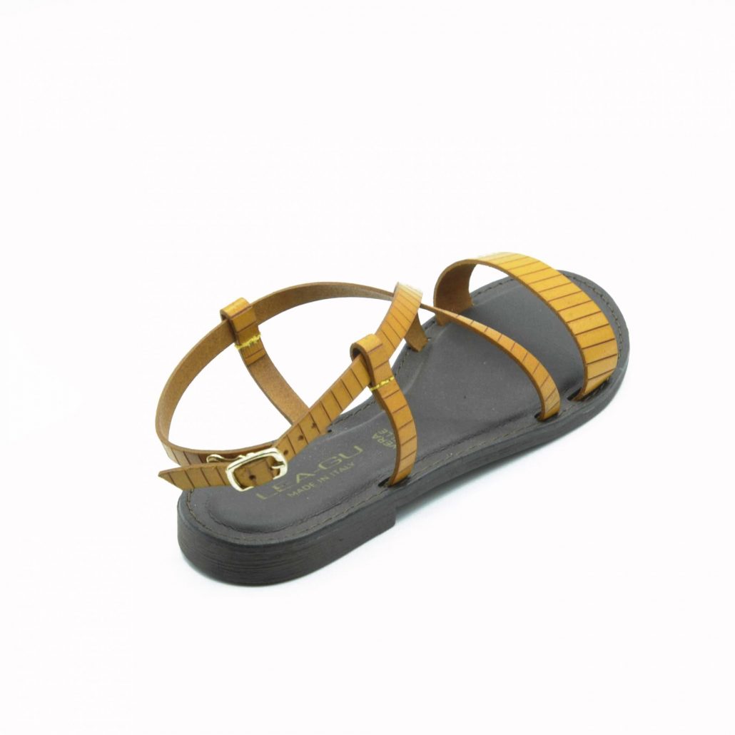 Lea Gu Sandalo In Nappa, Fascia Frontale, Tacco 15 Mm