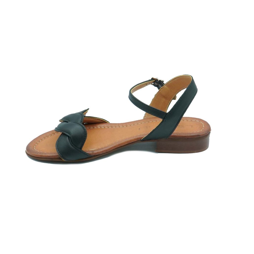 Lea Gu Sandalo In Nappa Intrecciata, Fascia Frontale, Chiusura Posteriore, Tacco 20mm