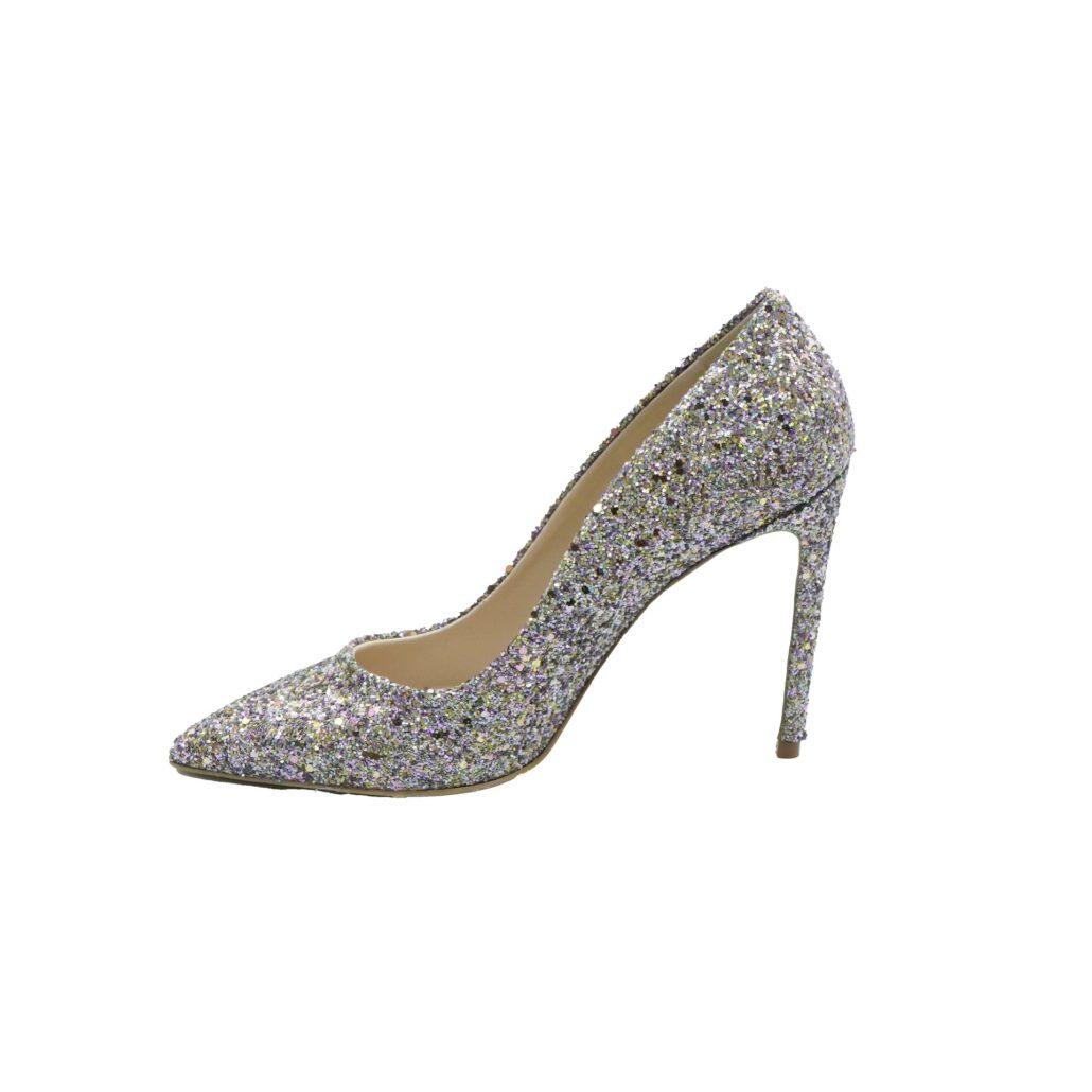 Lea Gu Scarpa Con Tacco In Nappa Glitter, Tacco 100mm